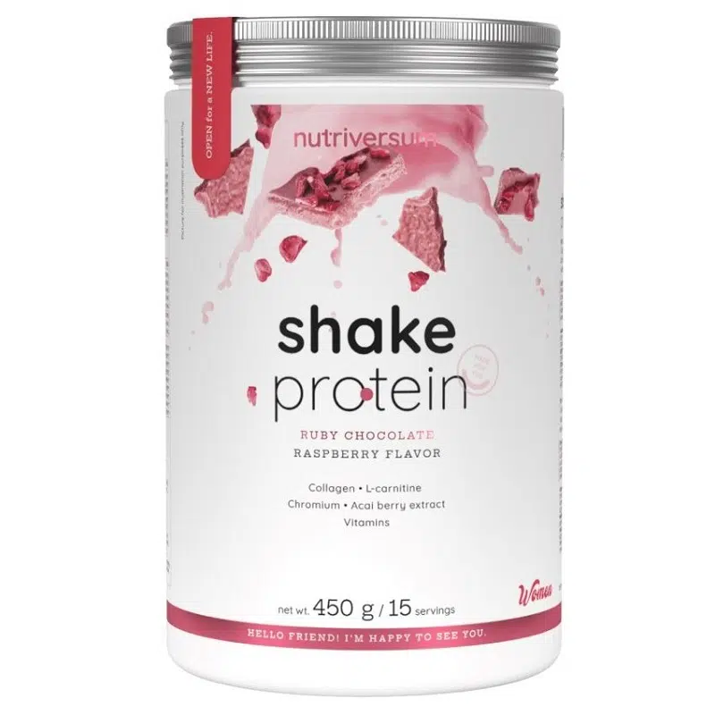 Nutriversum WOMEN Shake Protein Ruby csokoládé ízű italpor - 450g 1 Nutriversum WOMEN Shake Protein Ruby csokoládé ízű italpor - 450g