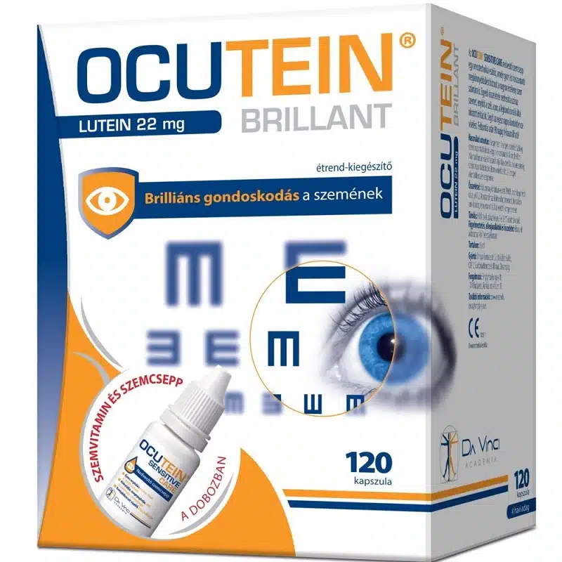 Ocutein Brillant Szemvitamin 120 db + Ocutein Sensitive Care szemcsepp 15ml 1 Ocutein Brillant Szemvitamin 120 db + Ocutein Sensitive Care szemcsepp 15ml