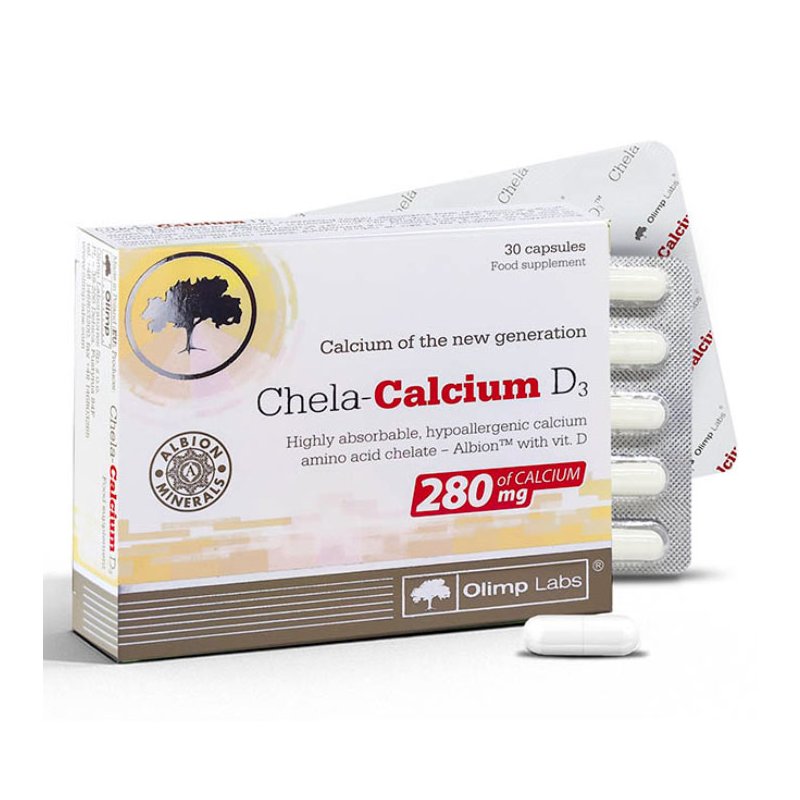 Olimp Labs Szerves Kalcium-biszglicinát + D3-vitamin kapszula - 30db 1 Olimp Labs Szerves Kalcium-biszglicinát + D3-vitamin kapszula - 30db