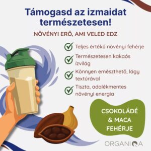 Organiqa 100% bio csokoládé-maca vegán fehérje mix - 200g 10 Organiqa 100% bio csokoládé-maca vegán fehérje mix - 200g - Image 4