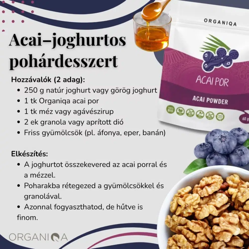 Organiqa Bio Acai por - 60g 2 Organiqa Bio Acai por - 60g - Image 2