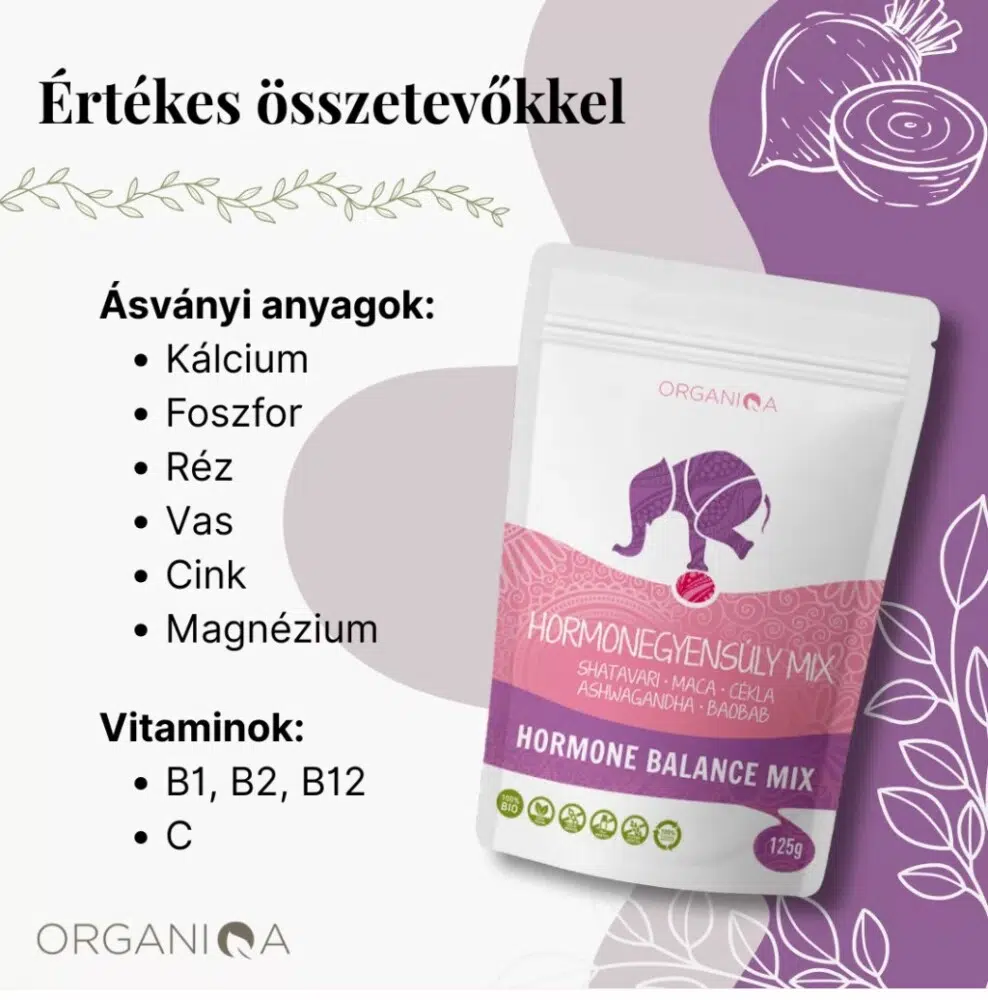 Organiqa Bio Hormonegyensúly mix por - 125g 3 Organiqa Bio Hormonegyensúly mix por - 125g - Image 3