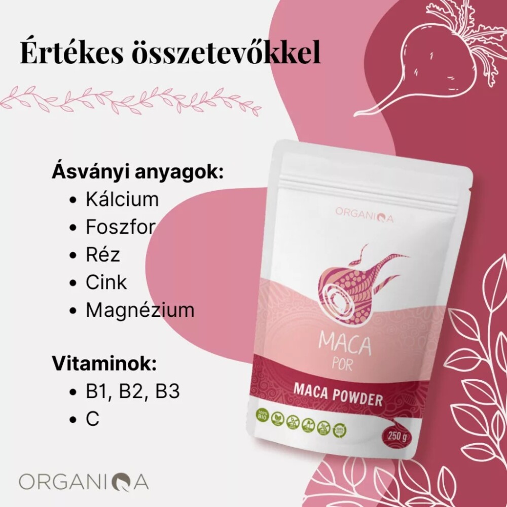 Organiqa Bio Maca por - 125g 3 Organiqa Bio Maca por - 125g - Image 3