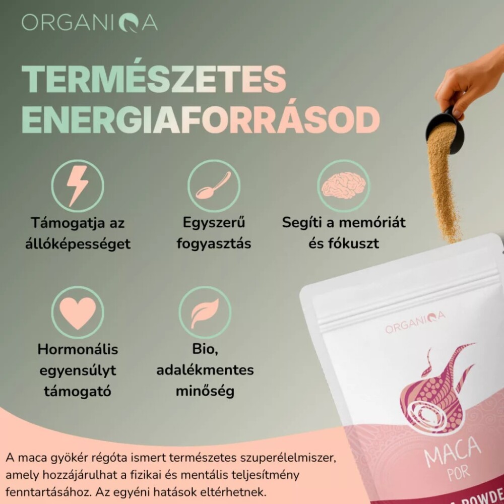 Organiqa Bio Maca por - 125g 6 Organiqa Bio Maca por - 125g - Image 6