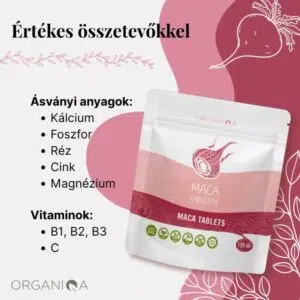 Organiqa Bio Maca tabletta - 120db 5 Organiqa Bio Maca tabletta - 120db - Image 2