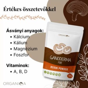 Organiqa Bio Reishi-Ganoderma por - 125g 9 Organiqa Bio Reishi-Ganoderma por - 125g - Image 3