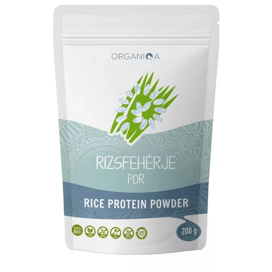 Organiqa Bio Rizsfehérje por - 200g 1 Organiqa Bio Rizsfehérje por - 200g