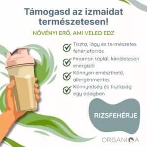 Organiqa Bio Rizsfehérje por - 200g - Image 5