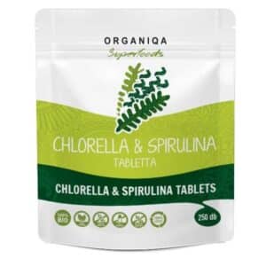 Organiqa Chlorella és Spirulina tabletta - 250db