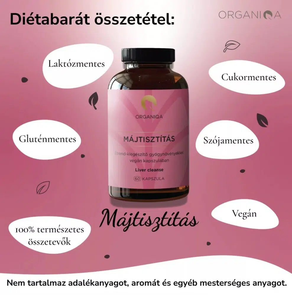 Organiqa Májtisztítás kapszula - 60db 2 Organiqa Májtisztítás kapszula - 60db - Image 2