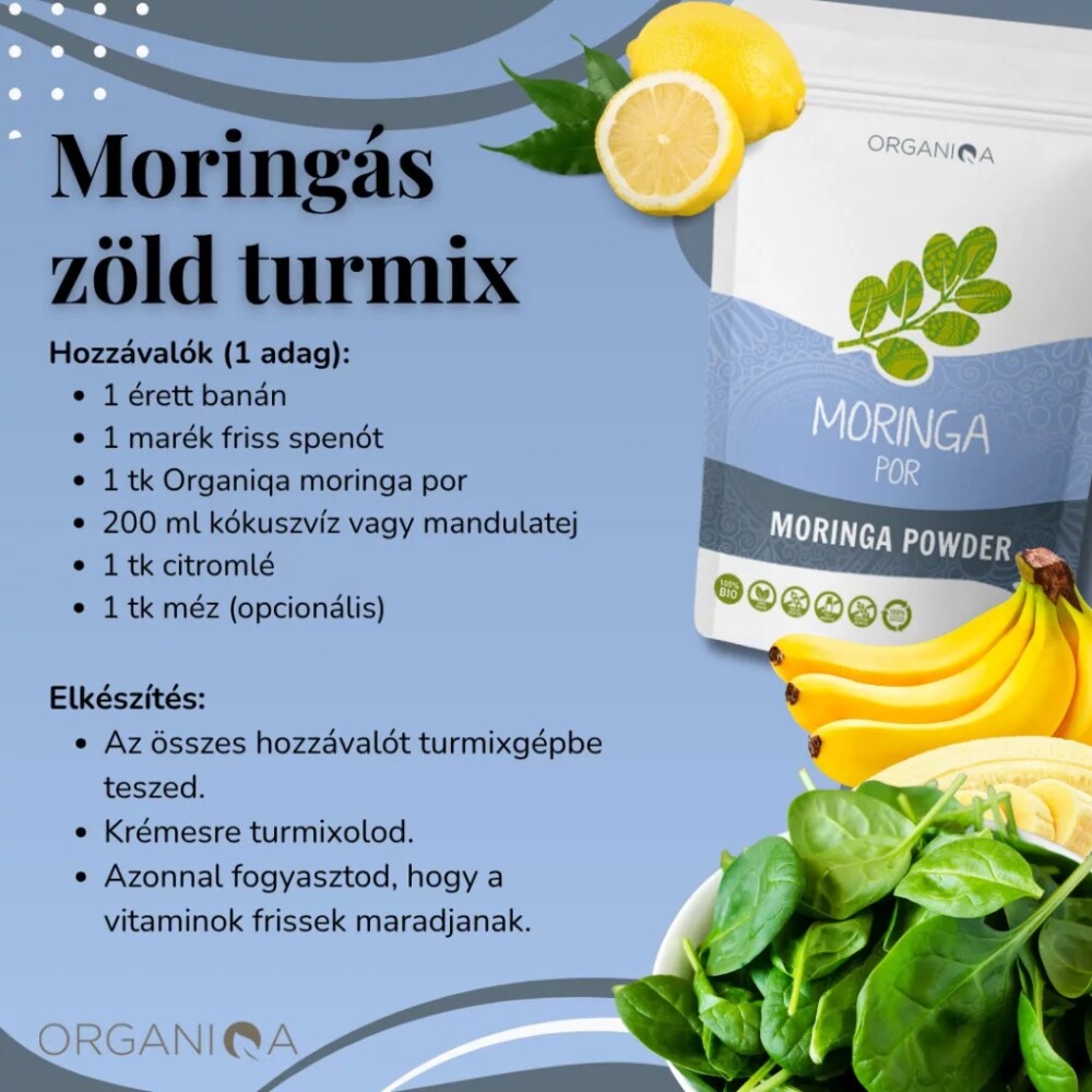 Organiqa Moringa por - 125g 2 Organiqa Moringa por - 125g - Image 2