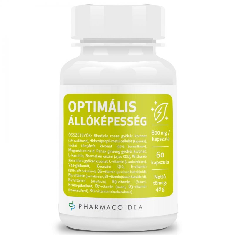 Pharmacoidea Optimális Állóképesség Extra kapszula - 60db 1 Pharmacoidea Optimális Állóképesség Extra kapszula - 60db