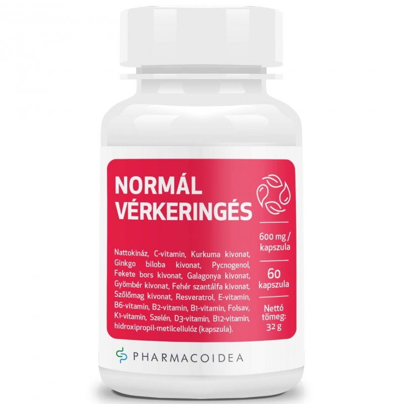 Pharmacoidea normál vérkeringés kapszula - 60db 1 Pharmacoidea normál vérkeringés kapszula - 60db