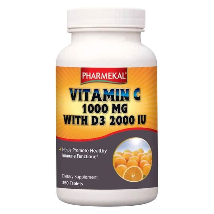 Pharmekal C-vitamin 1000 mg + D3-vitamin 2000 NE (2000 IU) tabletta - 350db 1 Pharmekal C+D C-vitamin 1000mg + D3-vitamin 2000 IU tabletta - 350db