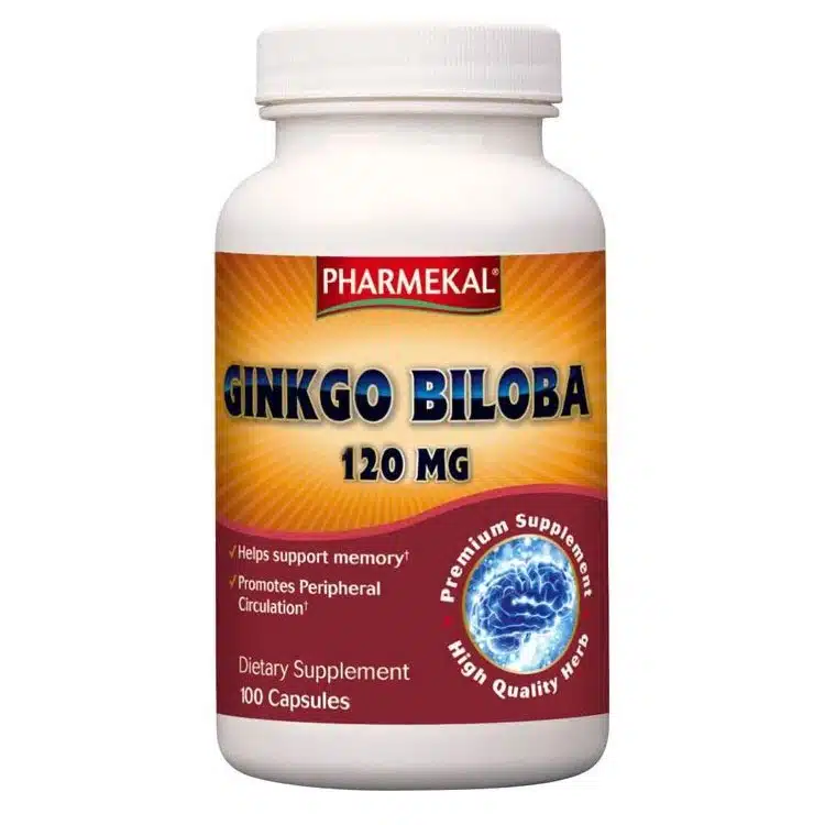 Pharmekal Ginkgo Biloba kivonat 120mg kapszula - 100db 1 Pharmekal Ginkgo Biloba kivonat 120mg kapszula - 100db