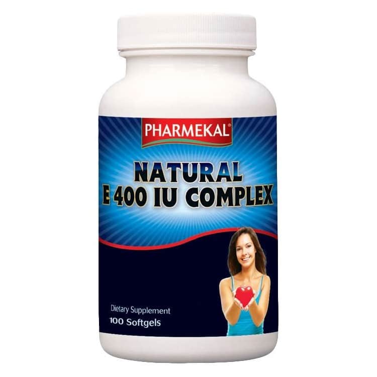 Pharmekal Natural E-vitamin 400 IU komplex gélkapszula - 100db 1 Pharmekal Natural E-vitamin 400 IU komplex gélkapszula - 100db