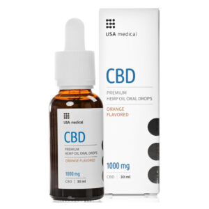USA Medical Prémium CBD 1000mg szájápoló csepp - 30ml