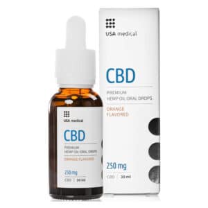 USA Medical Prémium CBD 250mg szájápoló csepp - 30ml