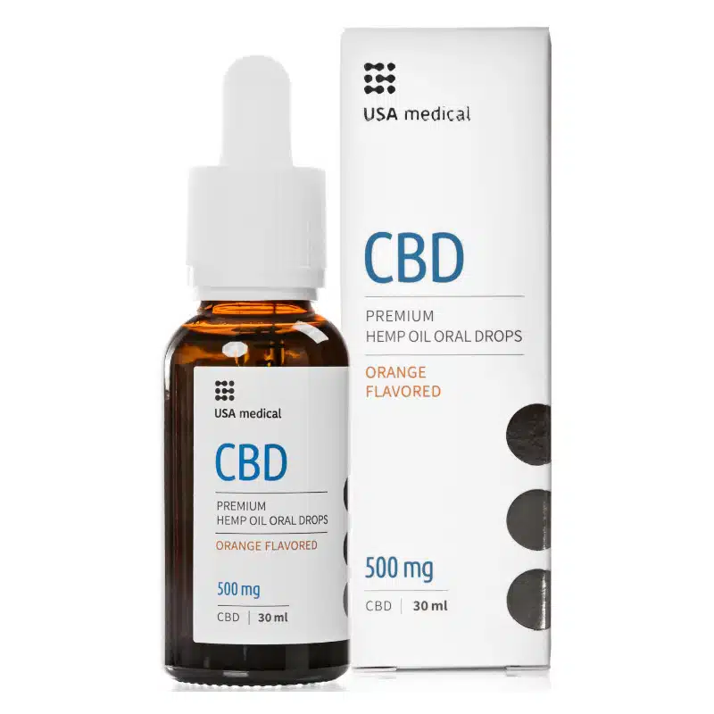 USA Medical Prémium CBD 500mg szájápoló csepp - 30ml 1 USA Medical Prémium CBD 500mg szájápoló csepp - 30ml