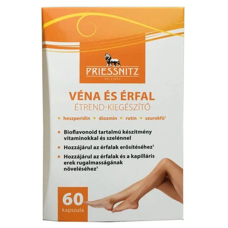 Priessnitz Vein véna és visszér kapszula - 60db 1 Priessnitz Vein véna és visszér kapszula - 60db