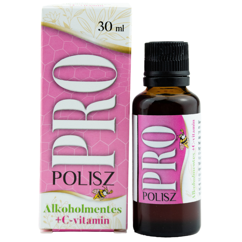 PRO/POLISZ Propolisz tinktúra alkoholmentes - 30ml 1 PRO/POLISZ Propolisz tinktúra alkoholmentes 1000mg C-vitaminnal - 30ml