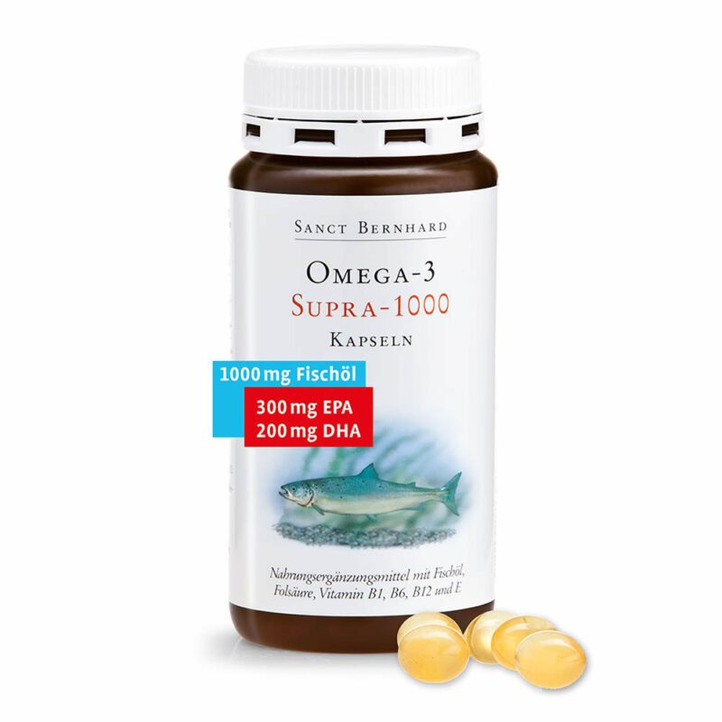 Sanct Bernhard Omega-3 Supra 1000mg halolaj kapszula - 120 db 1 Sanct Bernhard Omega-3 Supra 1000mg halolaj kapszula - 120 db