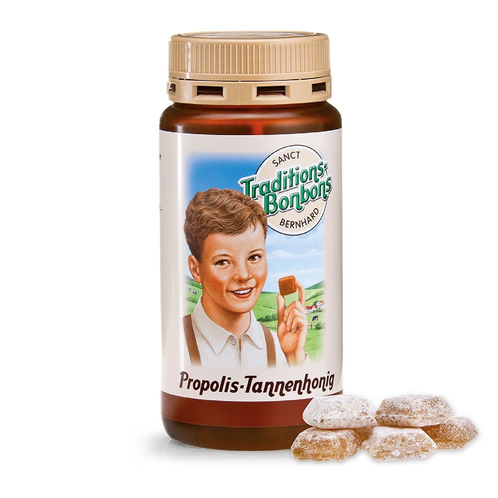 Sanct Bernhard propolisz-fenyőméz cukorka - 170g 1 Sanct Bernhard propolisz-fenyőméz cukorka - 170g