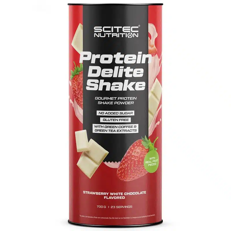 Scitec Nutrition Protein Delite Shake eper-fehércsokoládé - 700g 1 Scitec Nutrition Protein Delite Shake eper-fehércsokoládé - 700g