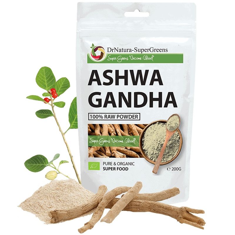 SuperGreens Bio Ashwagandha por - 200g 1 SuperGreens Bio Ashwagandha por - 200g