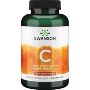 Swanson 1000mg C-vitamint és csipkebogyót tartalmazó kapszula - 90db