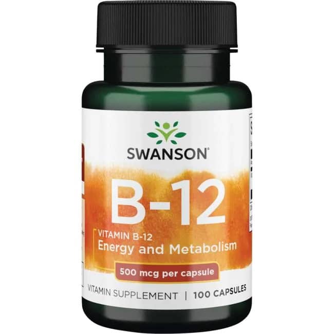 Swanson B12-vitamin kapszula - 100db 1 Swanson B12-vitamin kapszula - 100db
