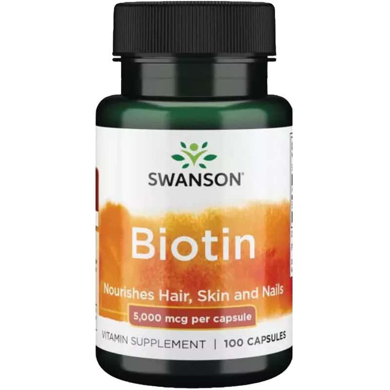 Swanson Biotin (B7-vitamin) kapszula - 100db 1 Swanson Biotin (B7-vitamin) kapszula - 100db