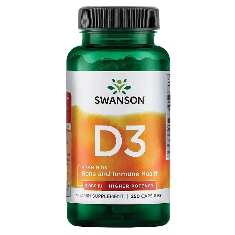 Swanson D3-vitamin 2000NE kapszula - 250db 1 Swanson D3-vitamin 2000NE kapszula