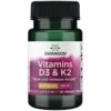 Swanson D3+K2-vitamin kapszula - 60db