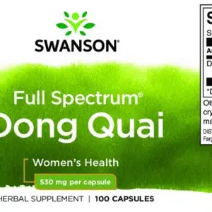 Swanson Dong Quai Root kapszula - 100db 3 Swanson Dong Quai Root kapszula - 100db - Image 2