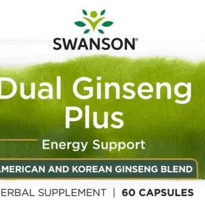 Swanson Dual Ginseng (Ginzeng) Plus kapszula - 60db 3 Swanson Dual Ginseng (Ginzeng) Plus kapszula - 60db - Image 2