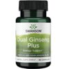 Swanson Dual Ginseng (Ginzeng) Plus kapszula - 60db