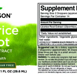 Swanson Édesgyökér tinktúra - 30ml - Image 2