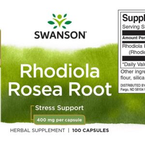 Swanson Rhodiola Rosea – Aranygyökér kapszula - 100db - Image 2
