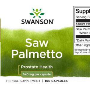 Swanson Saw Palmetto (Fűrészpálma, Szabalpálma, Törpepálma) kapszula - 100db 3 Swanson Saw Palmetto (Fűrészpálma, Szabalpálma, Törpepálma) kapszula - 100db - Image 2