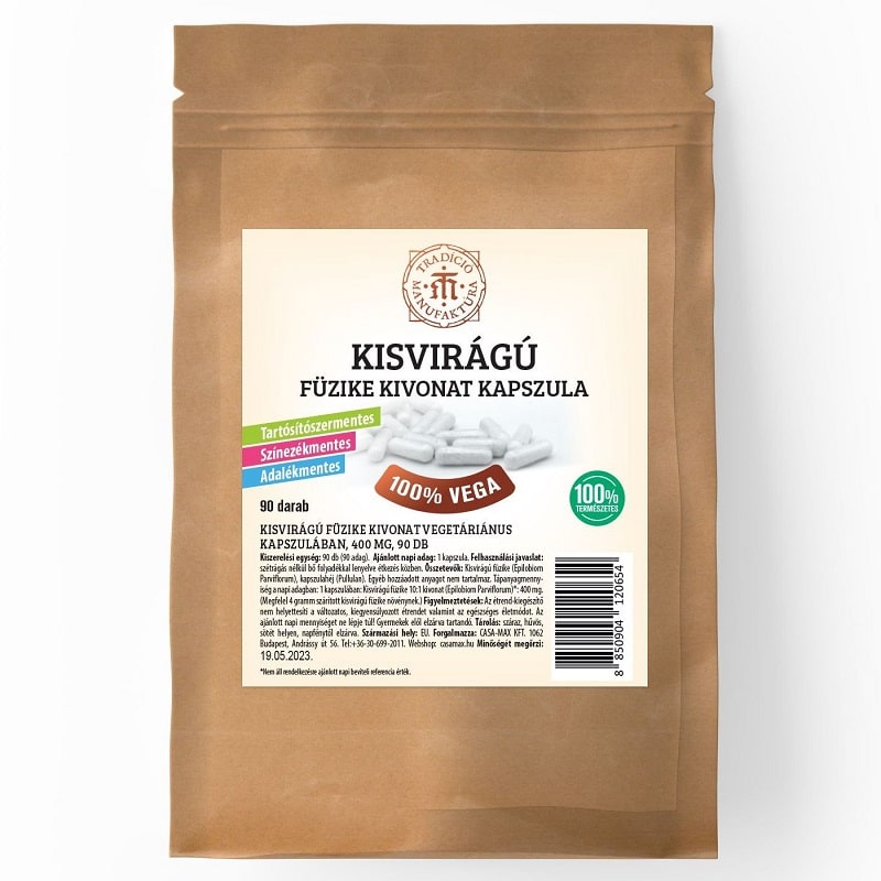 T.M. Tradíció Manufaktúra Kisvirágú füzike kapszula - 90db 1 T.M. Tradíció Manufaktúra Kisvirágú füzike kapszula - 90db