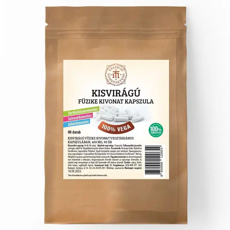 T.M. Tradíció Manufaktúra Kisvirágú füzike kapszula - 90db 1 T.M. Tradíció Manufaktúra Kisvirágú füzike kapszula - 90db