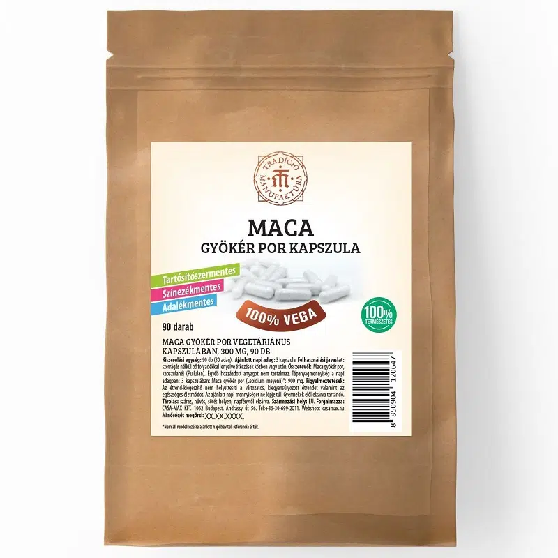 T.M. Tradíció Manufaktúra Maca kapszula - 90db 1 T.M. Tradíció Manufaktúra Maca kapszula - 90db