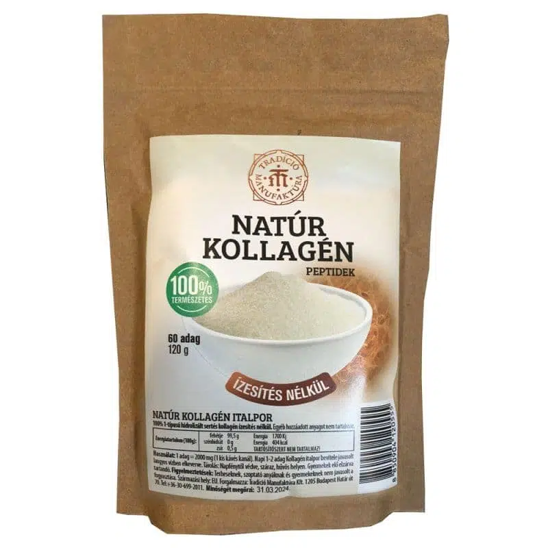 T.M. Tradíció Manufaktúra Natúr kollagén por - 120g 1 T.M. Tradíció Manufaktúra Natúr kollagén por - 120g