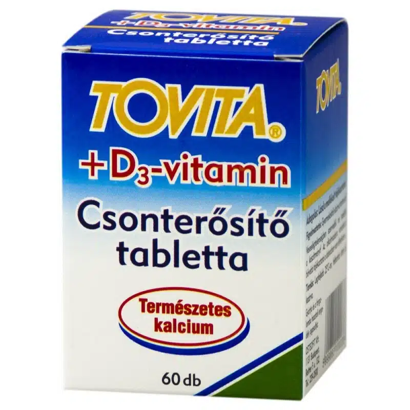 Tovita Csonterősítő + D3-vitamin tabletta - 60db 1 Tovita Csonterősítő + D3-vitamin tabletta - 60db