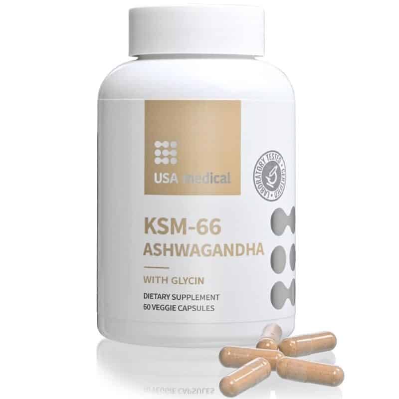 USA Medical KSM-66 Ashwagandha kapszula - 60db 1 USA Medical KSM-66 Ashwagandha kapszula - 60db