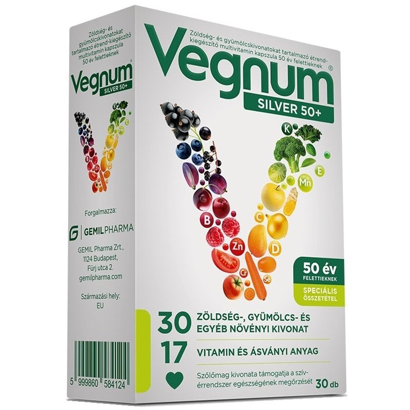 Vegnum Silver 50+ kapszula - 30db 1 Vegnum Silver 50+ kapszula - 30db