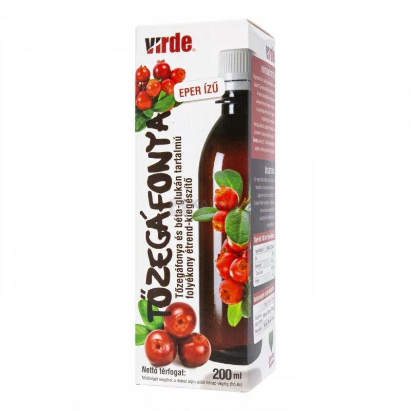 Virde tőzegáfonya béta glukán folyadék - 200ml 1 Virde tőzegáfonya béta glukán folyadék - 200ml