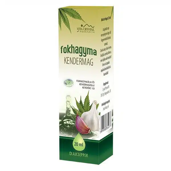 Vita Crystal Fokhagymaolaj csepp - Kendermag - 20ml 1 Vita Crystal Fokhagymaolaj csepp - Kendermag - 20ml
