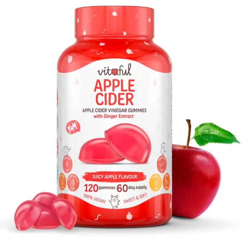 Vitaful Apple Cider Almaecet gumivitamin - 120db 1 Vitaful Apple Cider Almaecet gumivitamin - 120db